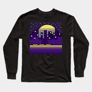 Vaporwave City Long Sleeve T-Shirt